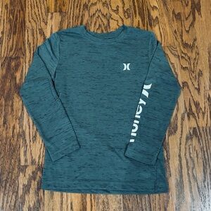 Hurley, Boys, Long Sleeved Dark Teal T-shirt, Size S